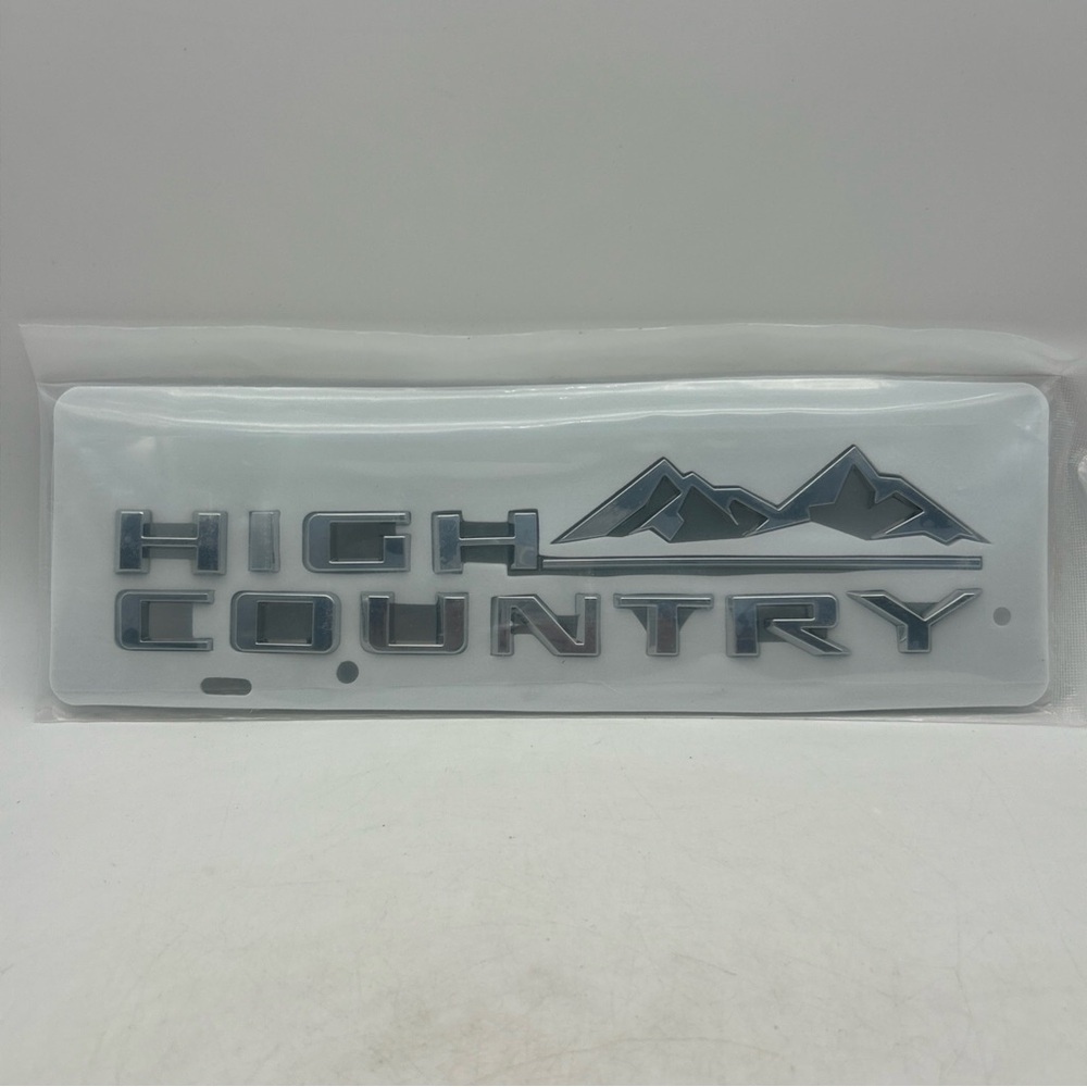 High Country 3D Emblem Fender Chrome Chevrolet Silverado 1500 2500 3500 Suburban